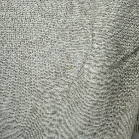 Eileen Fisher Size XS Beige V-Neck Organic Cotton Sweater Womens Knit Top - Picture 2 of 6